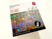 Sople Kurtyna Lampki 324 LED Kolorowe 10m 300 Multikolor + Pilot 