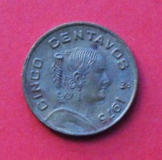 5 Centavos  1975 r -  Meksyk Josefa Ortiz de Dominguez  