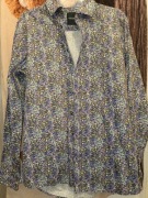 Mario CONTI: koszula męska w drobne kwiatki 40