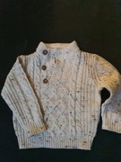 Cudowny sweterek ecru dla chłopca 86 cm Pepco