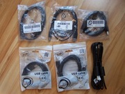 Nowe przewody do np. drukarki różne długości 6 sztuk