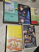 Zestaw kaseta VHS z filmami dla dzieci .Stare kasety .