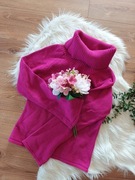 Raspberry 36S fuksja fuksjowy sweter z golfem fioletowy różowy bluzka 