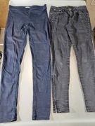 Dwie Pary Spodni Jeansowych Damskich Zara i H&M Rozmiar 36