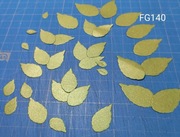 SCRAPKI KRAKÓW listki zielone błyszczące 35 el. (FG140)