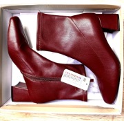 Bordowe BOTKI na słupku 39 - NOWE, z metką! 70 zł 50% ceny!