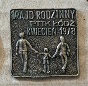 I RAJD RODZINNY 1978  - odznaka  PTTK ŁÓDŹ