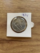 Moneta 5 zl rybak 1974