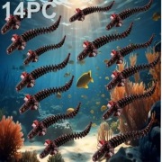 Gumy wędkarskie - miękkie przynęty spiralne. 14 szt.