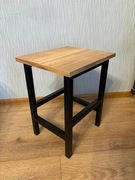 Taboret loft – ręcznie robiony, solidny metalowy, nowy