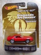 Hot Wheels Premium Retro Entertainment _ Bond 007 '71 Mustang Mach 1_