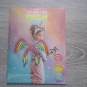 Zestaw balonowy Jednorożec – skrzydła + opaska + różdżka 