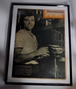 Legia Warszawa Lucjan Brychczy CWKS 1961 PRL Wojskowi vintage ramka history