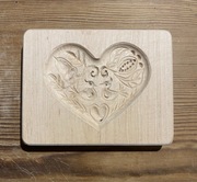 Foremka forma drewniana do pierników SERCE