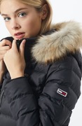 Tommy Hilfiger oryginalna czarna kurtka ciepła puchowa zimowa Roz.M