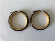 Kolczyki etniczne z drewna rękodzieło