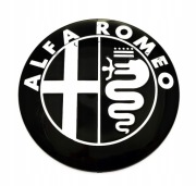 Naklejka ALFA ROMEO 14mm czarny Emblemat Kluczyk Pilot Logo znaczek