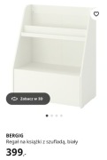 Regał z szufladami na książki dla dzieci Ikea Bergig 