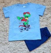 Deskorolka chłopięca piżama kr.rękaw kr.spodnie r.116