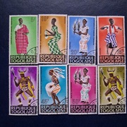 Afryka  Togo   Stroje  ludowe  1966  Seria znaczków 