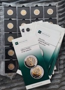 5 zł. 2014 - 2025 - 23 szt.* Komplet Monet w Czarnych Holderach z Folderami