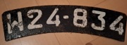 Tablica rejestracyjna stara przedwojenna wojskowa motocykl wzór 1937