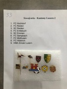 33. Odznaki klubowe - Szwajcaria Kanton Luzern 2