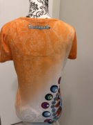 Desigual T-shirt damski kolorowy print M/L oryginalny