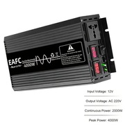 Przetwornica samochodowa 12V 230V 4000W / 2000W mocy ciągłej CZYSTY SINUS 
