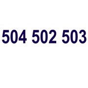 Złoty Numer 504 502 503