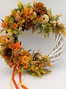 Wianek na drzwi jesienny