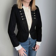 Czarna marynarka damska żakiet H&M 