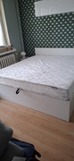 Łóżko 185 cm na 200 cm z materacem używane 