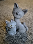 Kotki z ceramiki 