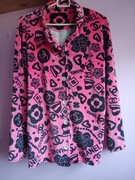 Bluza welur góra od piżamy róż L