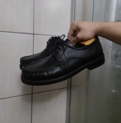 buty męskie 46 Highmoor unisex eleganckie mokasyn styl skórzane czarne w