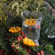 Margaretka Kwiatek Świeczka z wosku pszczelego 100 % – kwiat