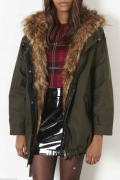 TopShop Parka Kurtka Futro 36 38 Płaszcz Vintage y2k Khaki Green Jacket