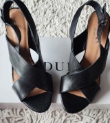 Sandałki nowe  na wysokim obcasie  skóra Badura rozm.39