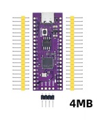Raspberry Pi Pico RP2040 Purple 4Mb, USB-C