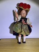 lalka kolekcjonerska SCHILDKROT Z METKĄ, turtle mark z żółw. stara kapelusz