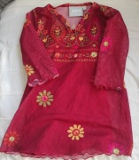 Sukieneczka "imprezowa" z wierzchnią warstwą z tiulu na 74 cm Kappahl