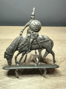 Żołnierzyk PRL Rycerz na Koniu Srebrny 