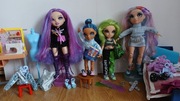 Lalki rainbow high 4 szt akcesoria ikea barbie ubrania szafa jak nowe