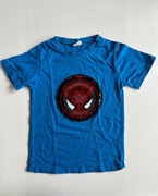 T-shirt cekiny 140cm 10lat spiderman kapitan ameryka marvel #1834