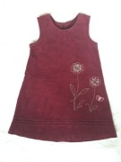 Piękna bordowa sukienka roz 116