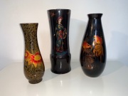 Zestaw wazonów - laka vintage 3 sztuki