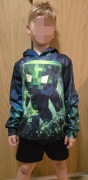 Bluza z kapturem Minecraft – efektowny creeper 3D!