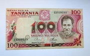 100 Szylingów 1977 r.  Tanzania