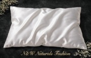 Luksusowa Biała poszewka z Jedwabiu. Nowa/Prezent